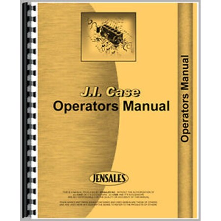 Operator Manual For International Harvester 15 Hay Rake